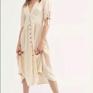 NWOT Free People Love Of My Life Midi Dress